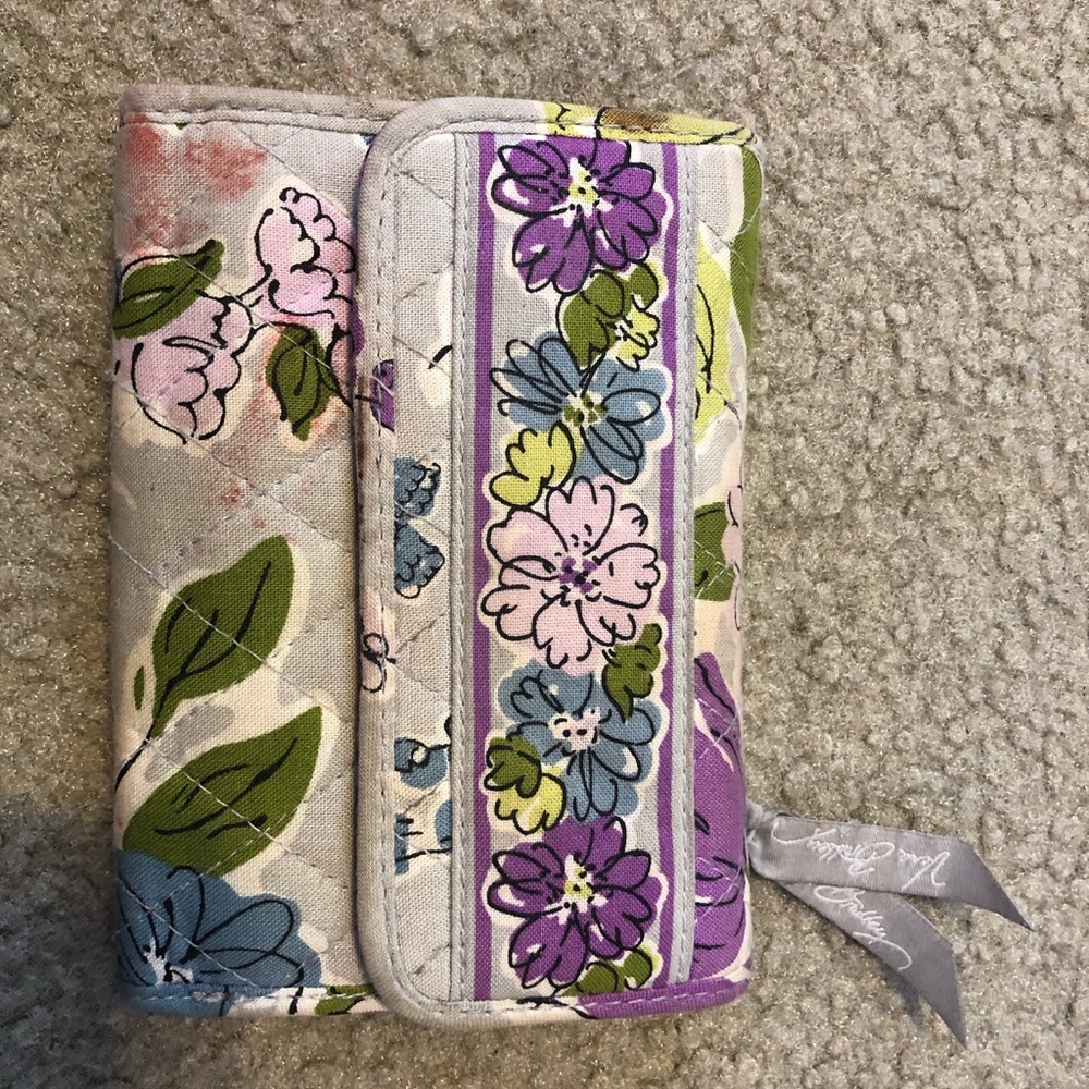 Purple vera Bradley trifold wallet